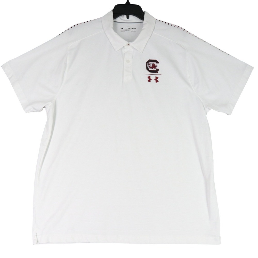 South Carolina Gamecocks Under Armour Performance Golf Polo Shirt Mens 2XL